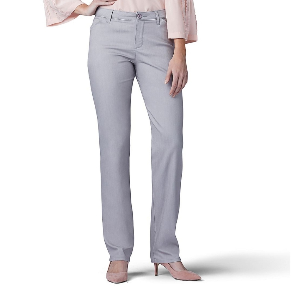 NWT Lee Relaxed Fit Straight Leg Twill Pants Size 4P